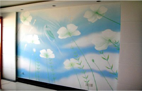 怒江画墙绘怎么画好白云的蓬松感？