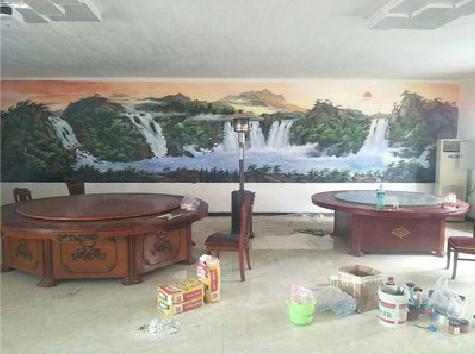 怒江墙绘-写实风景