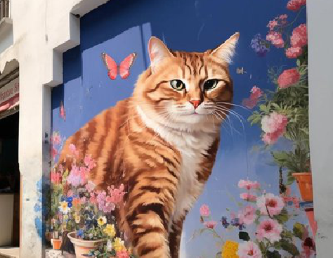 怒江自己绘制有个性的手绘墙